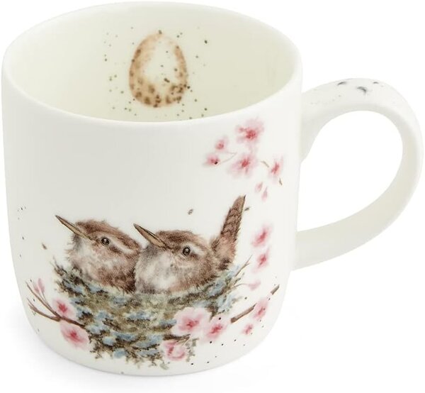 Porcelánový hrnek Ptáčci v hnízdě 310 ml