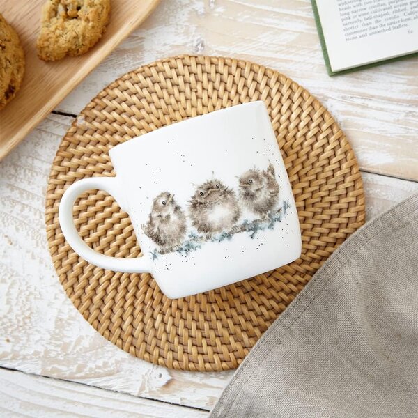 Porcelánový hrnek Ptáčci v hnízdě 310 ml