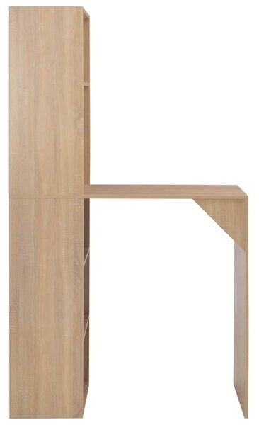 Barový stůl se skříní dub 115 x 59 x 200 cm 280229