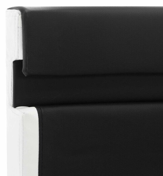 Rám postele s LED světlem černý umělá kůže 90 x 200 cm 280302