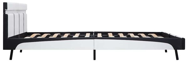 Rám postele s LED světlem bílý umělá kůže 180 x 200 cm 280301