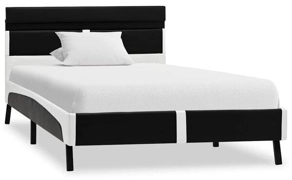 Rám postele s LED světlem černý umělá kůže 90 x 200 cm 280302
