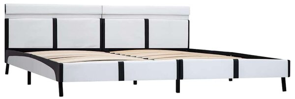 Rám postele s LED světlem bílý umělá kůže 180 x 200 cm 280301