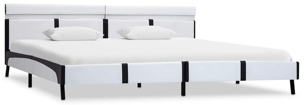 Rám postele s LED světlem bílý umělá kůže 180 x 200 cm 280301