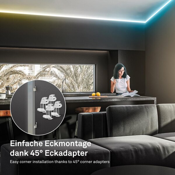 BRI 2152224 Pimp Your Stripe startovací sada LED pásek 2m, WiFi, CCT, hlasové ovládání - BRILONER