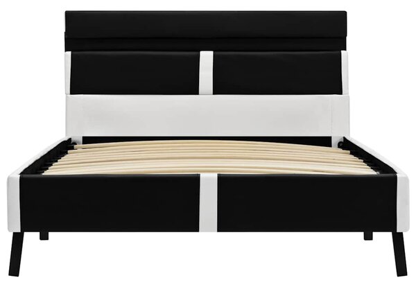 Rám postele s LED světlem černý umělá kůže 90 x 200 cm 280302