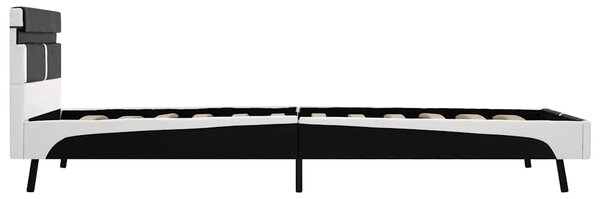 Rám postele s LED světlem černý umělá kůže 90 x 200 cm 280302