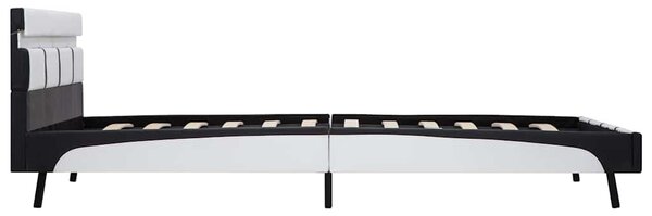 Rám postele s LED světlem bílý umělá kůže 140 x 200 cm 280299
