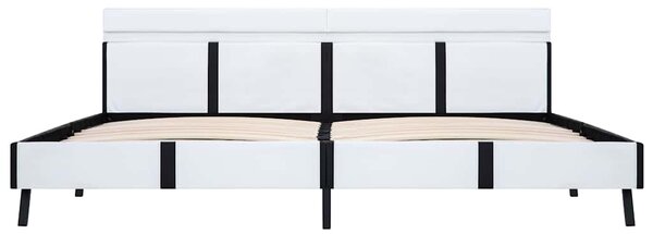 Rám postele s LED světlem bílý umělá kůže 180 x 200 cm 280301