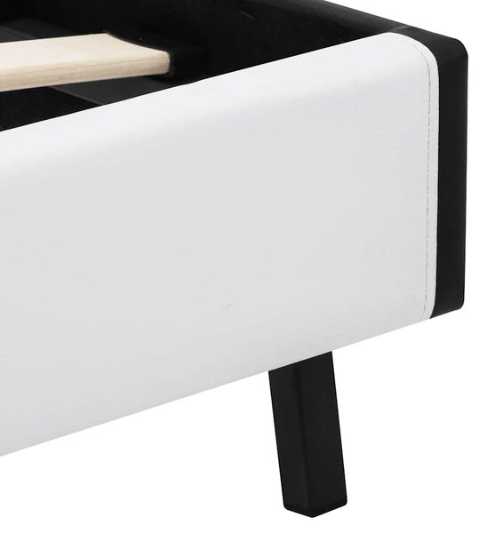 Rám postele s LED světlem bílý umělá kůže 180 x 200 cm 280301