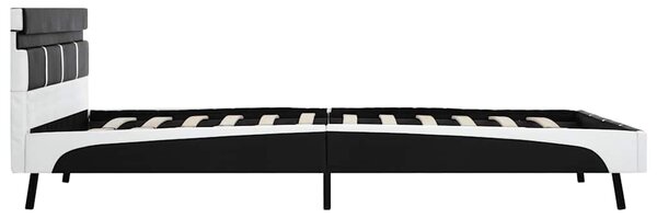 Rám postele s LED světlem černý umělá kůže 120 x 200 cm 280303
