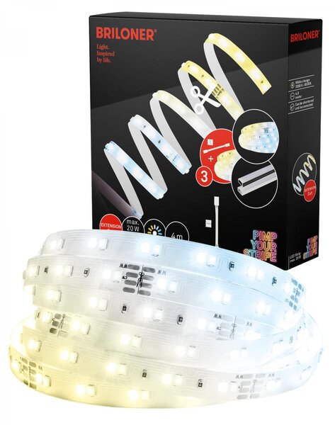 BRI 2157448 Pimp Your Stripe prodlužovací sada LED Strip 4m, CCT - BRILONER