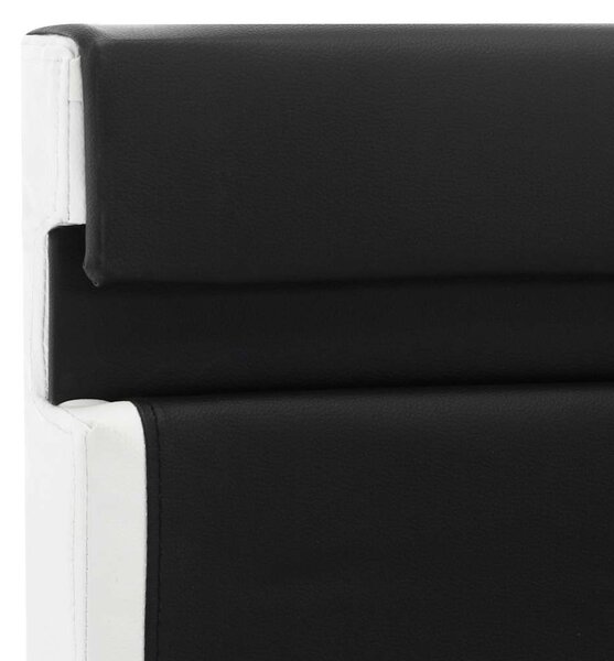 Rám postele s LED světlem černý umělá kůže 120 x 200 cm 280303