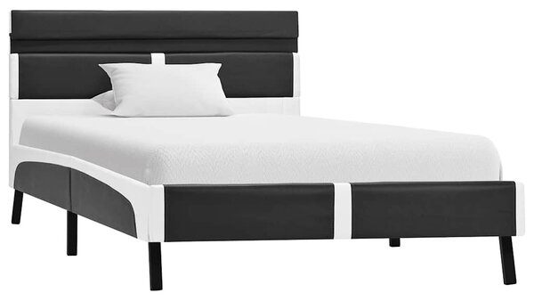 Rám postele s LED světlem šedý umělá kůže 90 x 200 cm 280307