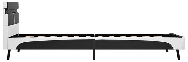 Rám postele s LED světlem šedý umělá kůže 90 x 200 cm 280307