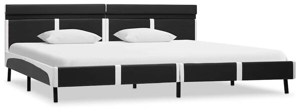 Rám postele s LED světlem šedý umělá kůže 180 x 200 cm 280311