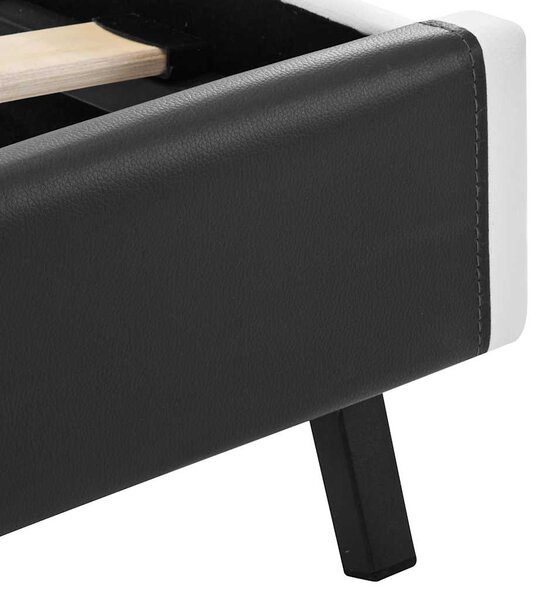 Rám postele s LED světlem šedý umělá kůže 180 x 200 cm 280311