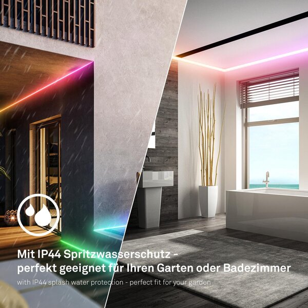 BRI 2167384 Pimp Your Stripe prodlužovací sada LED Strip 4m, IP44 venkovní, WiFi, RGB+W - BRILONER