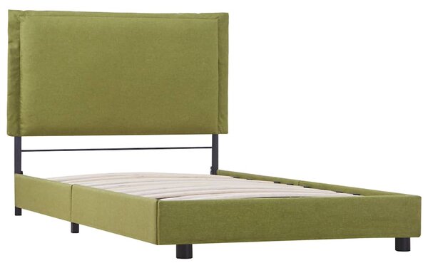 Rám postele zelený textil 90 x 200 cm 280996