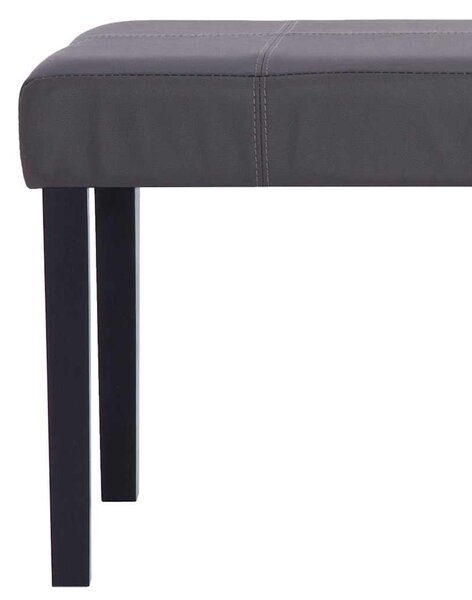 281309 Bench 106 cm Grey Faux Leather 281309