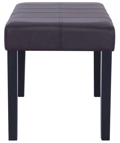 Lavice 106 cm hnědá umělá kůže 281310