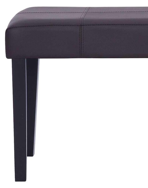 Lavice 106 cm hnědá umělá kůže 281310