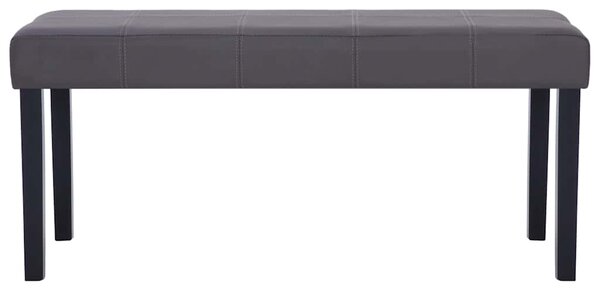 281309 Bench 106 cm Grey Faux Leather 281309