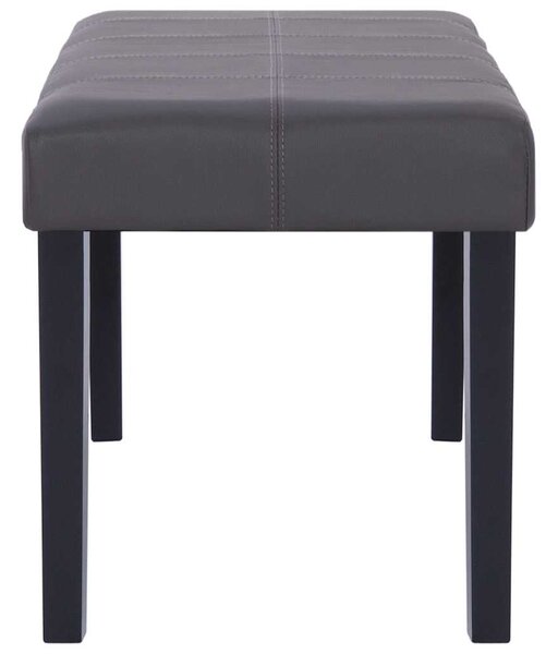 281309 Bench 106 cm Grey Faux Leather 281309