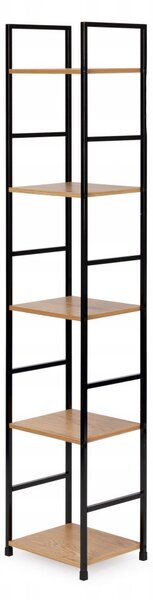 Regál ModernHome 29 cm x 144,5 cm x 23,5 cm v odstínech hnědé