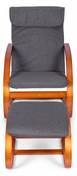ModernHome Finské houpací křeslo ořech TXWQM-31-6-WALNUT