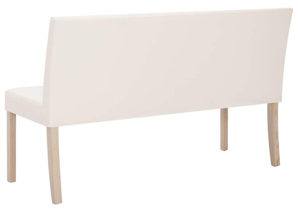 Lavice 139,5 cm krémová umělá kůže 281330