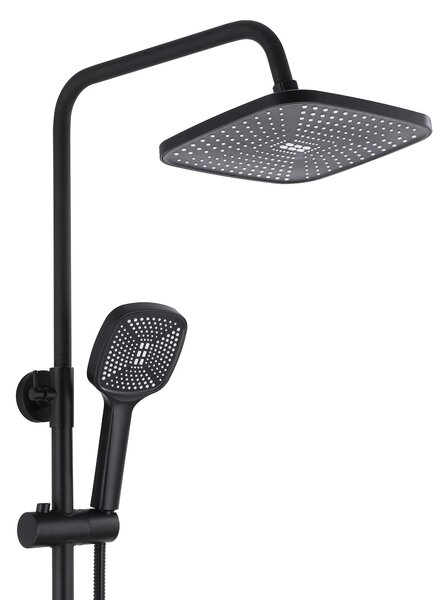 Rea Argus, sprchový set s vanovou výlevkou, černá matná, REA-P2389