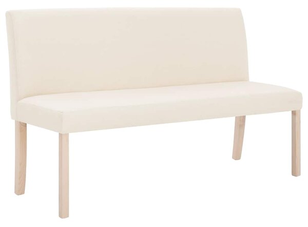 Lavice 139,5 cm krémová polyester 281337