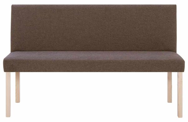 Lavice 139,5 cm hnědá polyester 281336