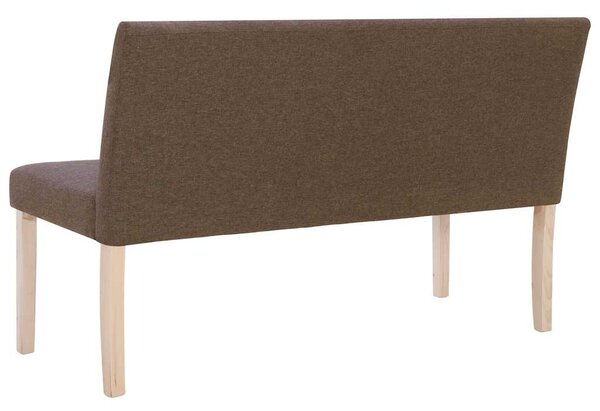 Lavice 139,5 cm hnědá polyester 281336