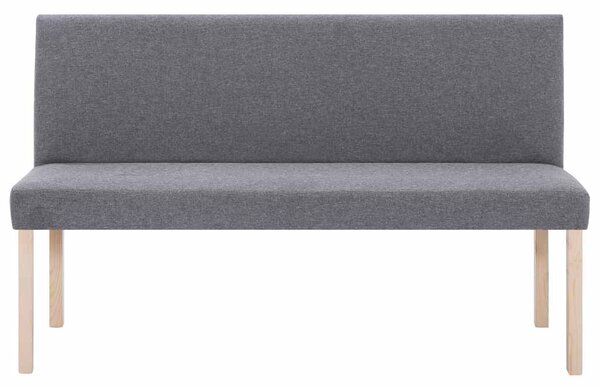 Lavice 139,5 cm světle šedá polyester 281335