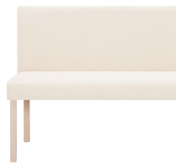Lavice 139,5 cm krémová polyester 281337