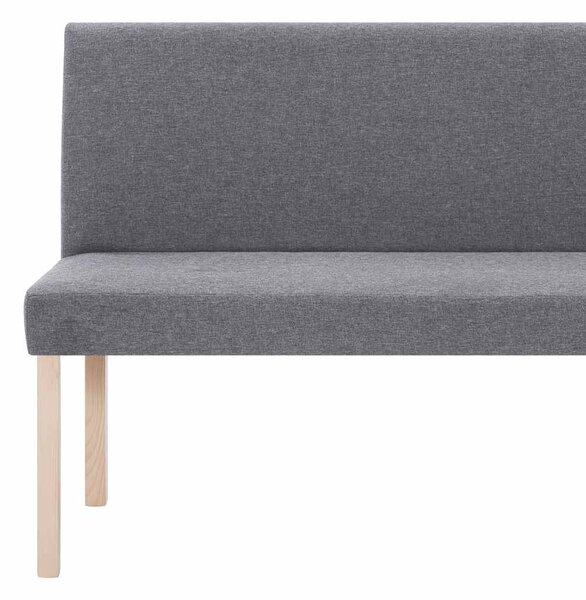 Lavice 139,5 cm světle šedá polyester 281335