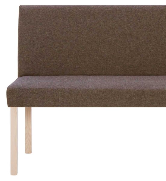 Lavice 139,5 cm hnědá polyester 281336