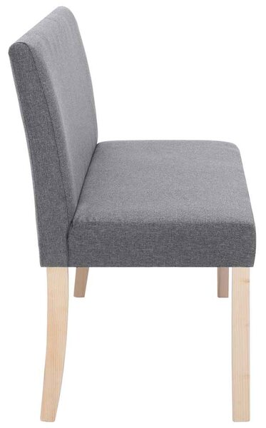 Lavice 139,5 cm světle šedá polyester 281335