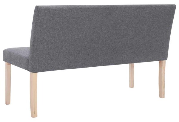 Lavice 139,5 cm světle šedá polyester 281335