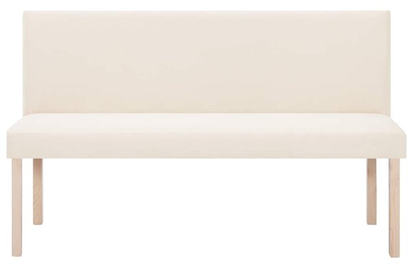 Lavice 139,5 cm krémová polyester 281337