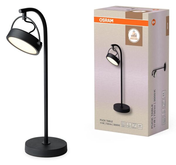 LEDVANCE stolní svítidlo Decor Puck Table 11 W 3000 K černé