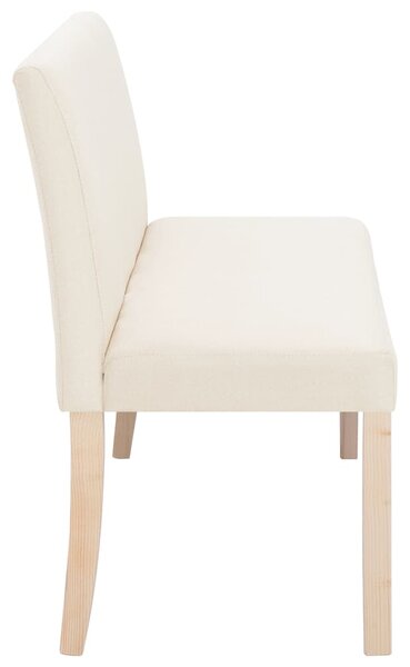 Lavice 139,5 cm krémová polyester 281337