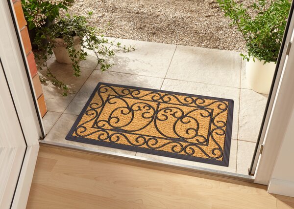 Hanse Home, Rohožka Mix Mats Cocos 105558 - na ven i na doma, 45x75, hnědá, chodba / předsíň