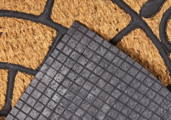 Hanse Home, Rohožka Mix Mats Cocos 105559 - na ven i na doma, 45x75 půlkruh, hnědá, chodba / předsíň