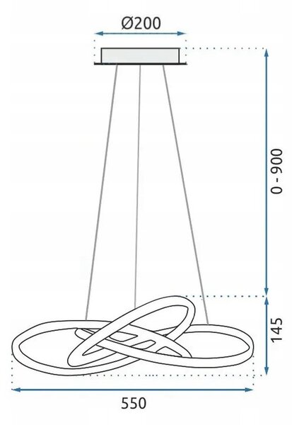 TOOLIGHT LAMPA APP396-CP BÍLÁ