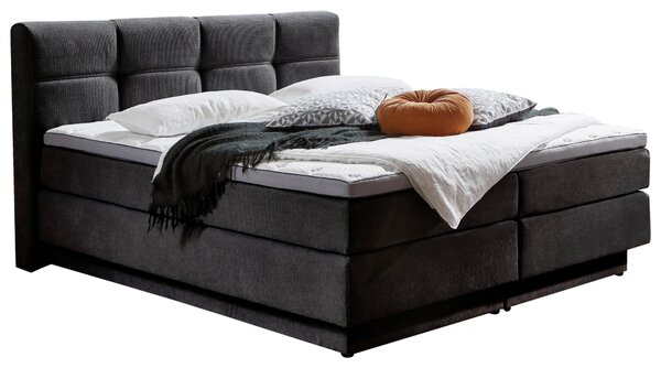 POSTEL BOXSPRING, 180/200 cm, antracitová Carryhome - Postele s úložným prostorem, Online Only