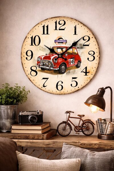 Nástěnné hodiny Minicooper Ø 34 cm 2000036