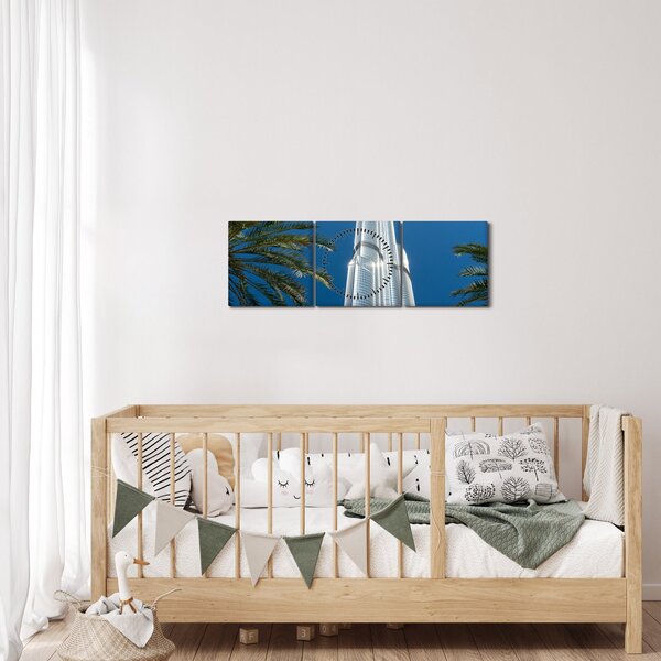 Obraz - Burj Khalifa (s hodinami) (90x30 cm)